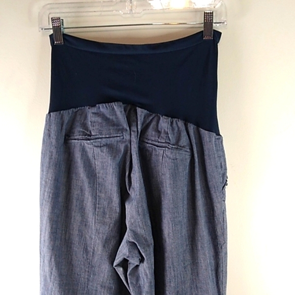 Motherhood Maternity - Blue Cotton Blend Pant - Size Large - Picture 4 of 7